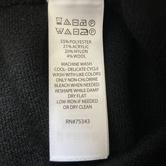 Rachel Zoe Black Knit High Waisted Wide Leg Pants Womens Size M - Picture 4 of 7